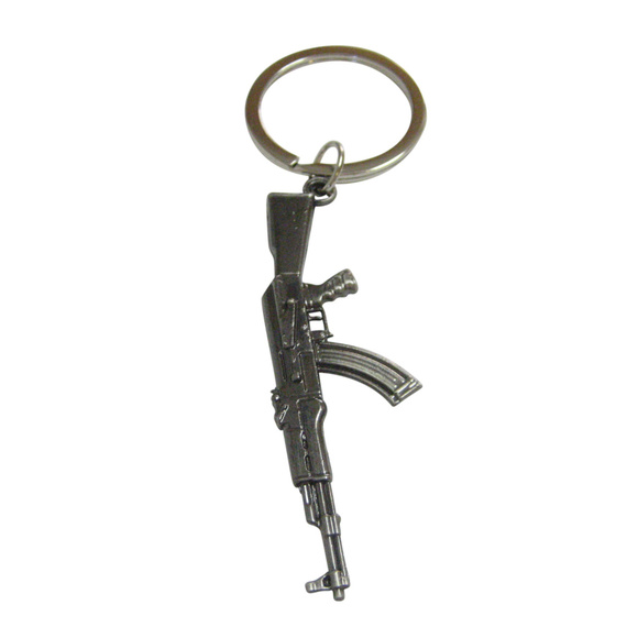 Kiola Designs | Accessories | Gunmetal Toned Ak47 Rifle Gun Pendant ...